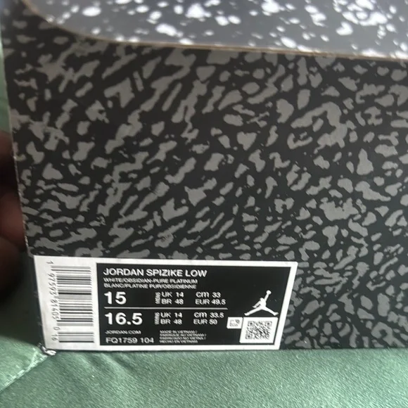 Air Jordan White and Black Sneakers - Picture 6 of 6